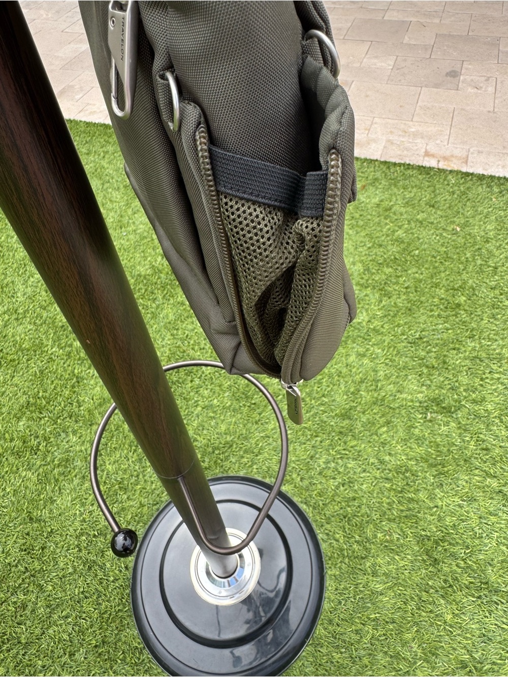 Travelon Anti-Theft Classic Messenger Bag Olive Green EUC ✨ - Picture 9 of 12